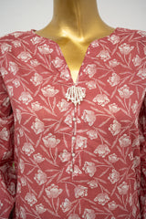 Bin Saeed Stitched 3 Piece Exclusive Printed Lawn Vol-16 Suit-LSM-3353-RED
