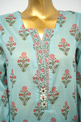 Bin Saeed Stitched 3 Piece Exclusive Printed Lawn Vol-16 Suit-LSM-3355-FEROZI