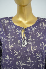 Bin Saeed Stitched 3 Piece Exclusive Printed Lawn Vol-16 Suit-LSM-3367-PURPLE