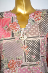 Bin Saeed Stitched 3 Piece Exclusive Printed Lawn Vol-17 Suit-LSM-3390-MULTI