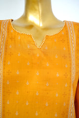 Bin Saeed Stitched 3 Piece Exclusive Printed Lawn Vol-17 Suit-LSM-3408-YELLOW