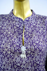 Bin Saeed Stitched 3 Piece Exclusive Printed Lawn Vol-17 Suit-LSM-3423-PURPLE