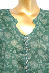 Bin Saeed Stitched 3 Piece Exclusive Printed Lawn Vol-17 Suit-LSM-3431-GREEN