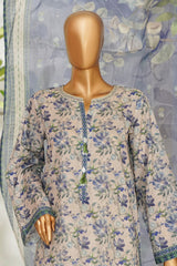 Bin Saeed Stitched 3 Piece Exclusive Printed Lawn Vol-01 Collection'2026-LSM-2595 SKIN