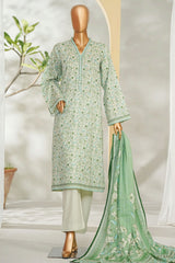 Bin Saeed Stitched 3 Piece Exclusive Printed Lawn Vol-01 Suit-LSM-2597 PISTA