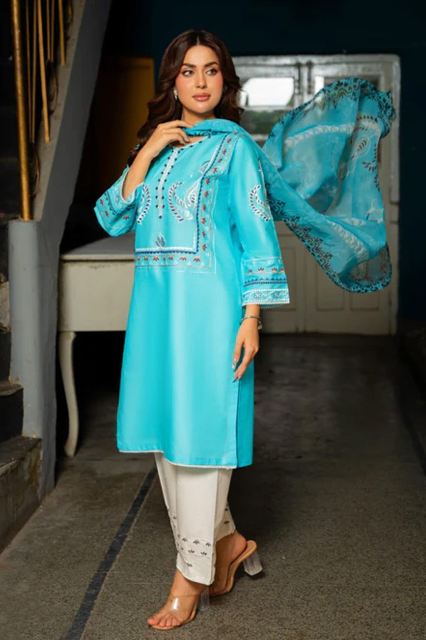 Tawakal Closet Stitched 3 Piece Summer Collection'2025-LUXURY COTTON