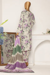 HZ Unstitched 3 Piece Wintry Linen Collection'2024-LWP-1119