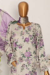 HZ Unstitched 3 Piece Wintry Linen Collection'2024-LWP-1119