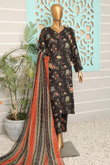 HZ Unstitched 3 Piece Wintry Linen Collection'2024-LWP-1129