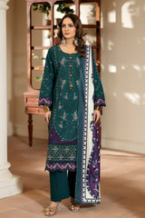 Justuju By Inara Stitched 3 Piece Winter Collection'2026-LAILA DR-01