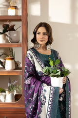 Justuju By Inara Stitched 3 Piece Winter Collection'2026-LAILA DR-01