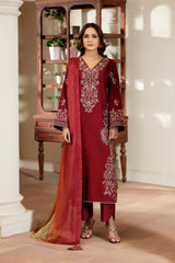 Justuju By Inara Stitched 3 Piece Winter Collection'2026-LALSAA DR-03