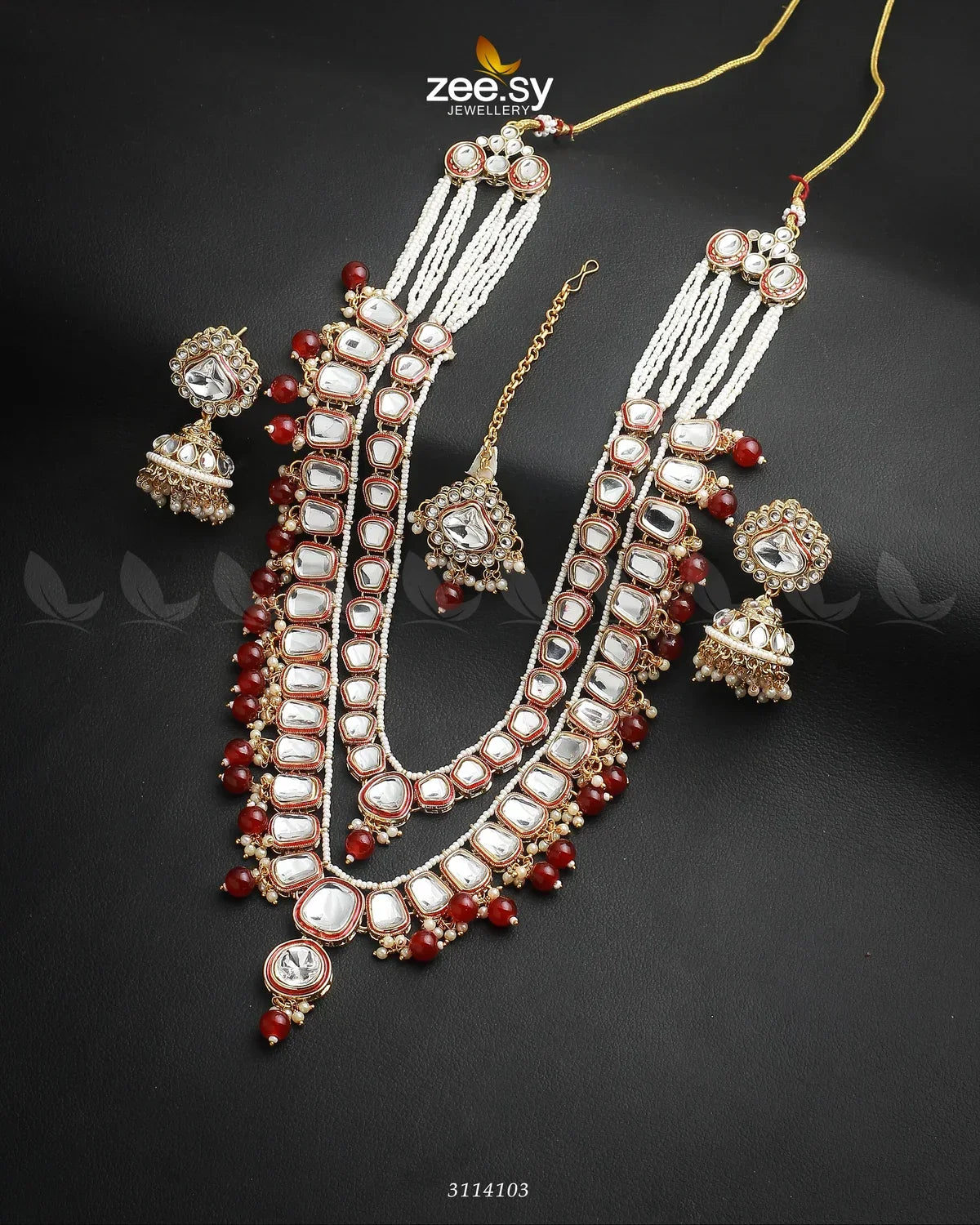 Larkspur Malla Red - Zeesy Jewellery