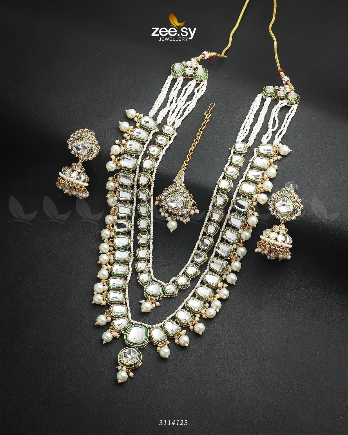 Larkspur Malla White - Zeesy Jewellery