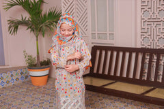 Shifa Girls By Suntex Stitched 3 Piece Emb Summer Kids Suit-SH-2518