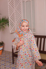 Shifa Girls By Suntex Stitched 3 Piece Emb Summer Kids Suit-SH-2518