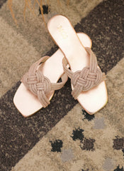 Mgs Style Slipper Collection-Lattice Knot Flats - Peach Blush