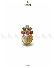 Lavender Baroque Multi Crystal Ring - Zeesy Jewellery
