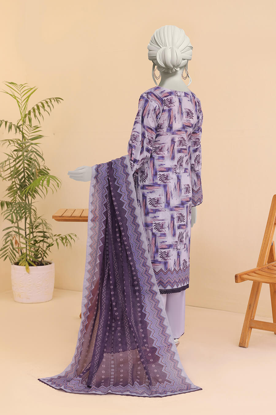 Summer Bloom Edition By Almeerah Unstitched 3 Piece Digital Printed Lawn Collection'2025-Lavender Mist