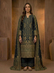 Abeera Exclusive Stitched 3 Piece Summer Jacquard Suit-J-12