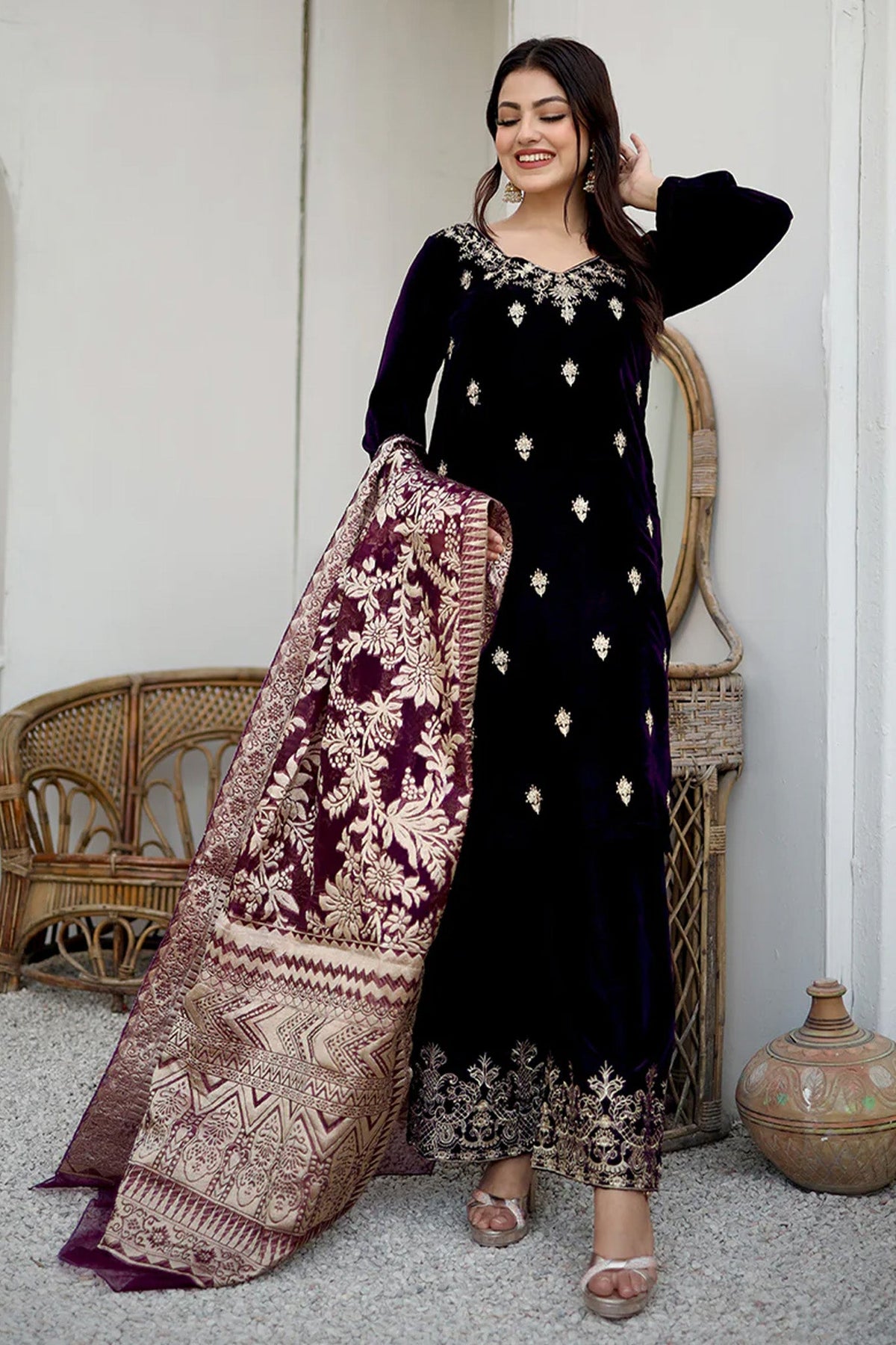Velvet By Mannat Clothing Stitched Collection-Shagan-Eyeina Shahzad