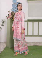 Whimsical Garden By Ahlam Stitched Summer Co-Ords Suit-Rose Radiance