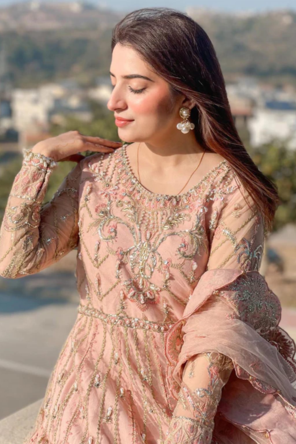 Meeral Stitched 3 Piece Luxury Formals Pret Collection'2025-Meeral - ML-LUX22V2-5 Dilara - Meeral Luxe