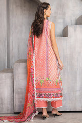 Azalea By Roheenaz Unstitched 3 Piece Printed Lawn Collection'2024-RNZ-04-A-Radiant Rose