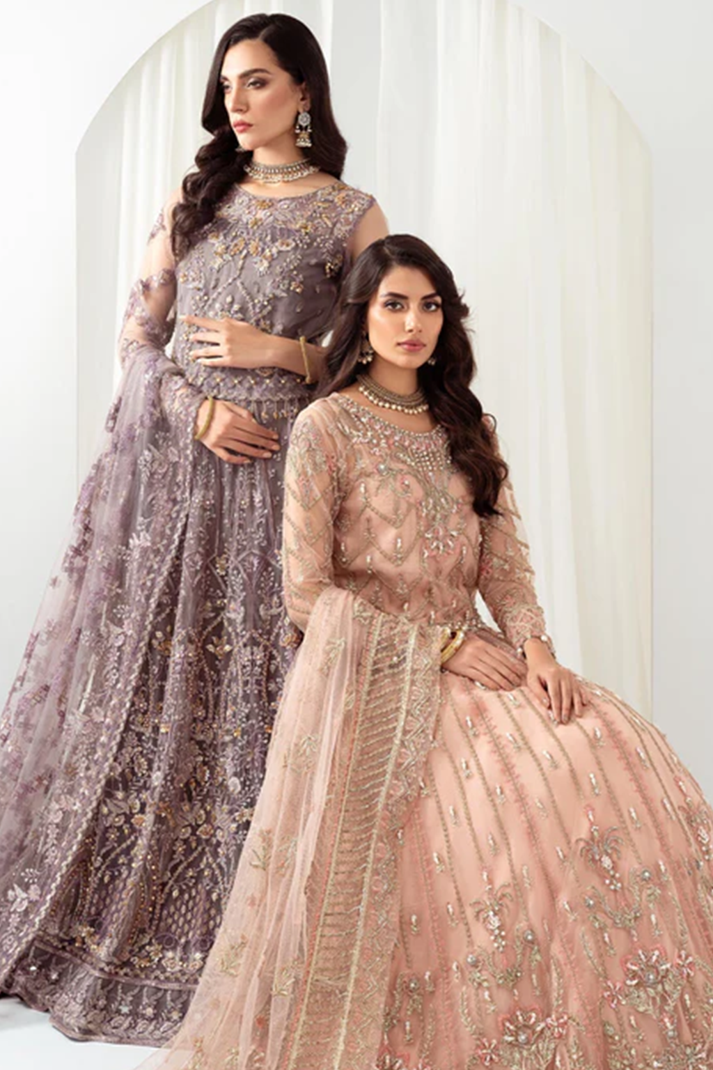 Meeral Stitched 3 Piece Luxury Formals Pret Collection'2025-Meeral - ML-LUX22V2-5 Dilara - Meeral Luxe