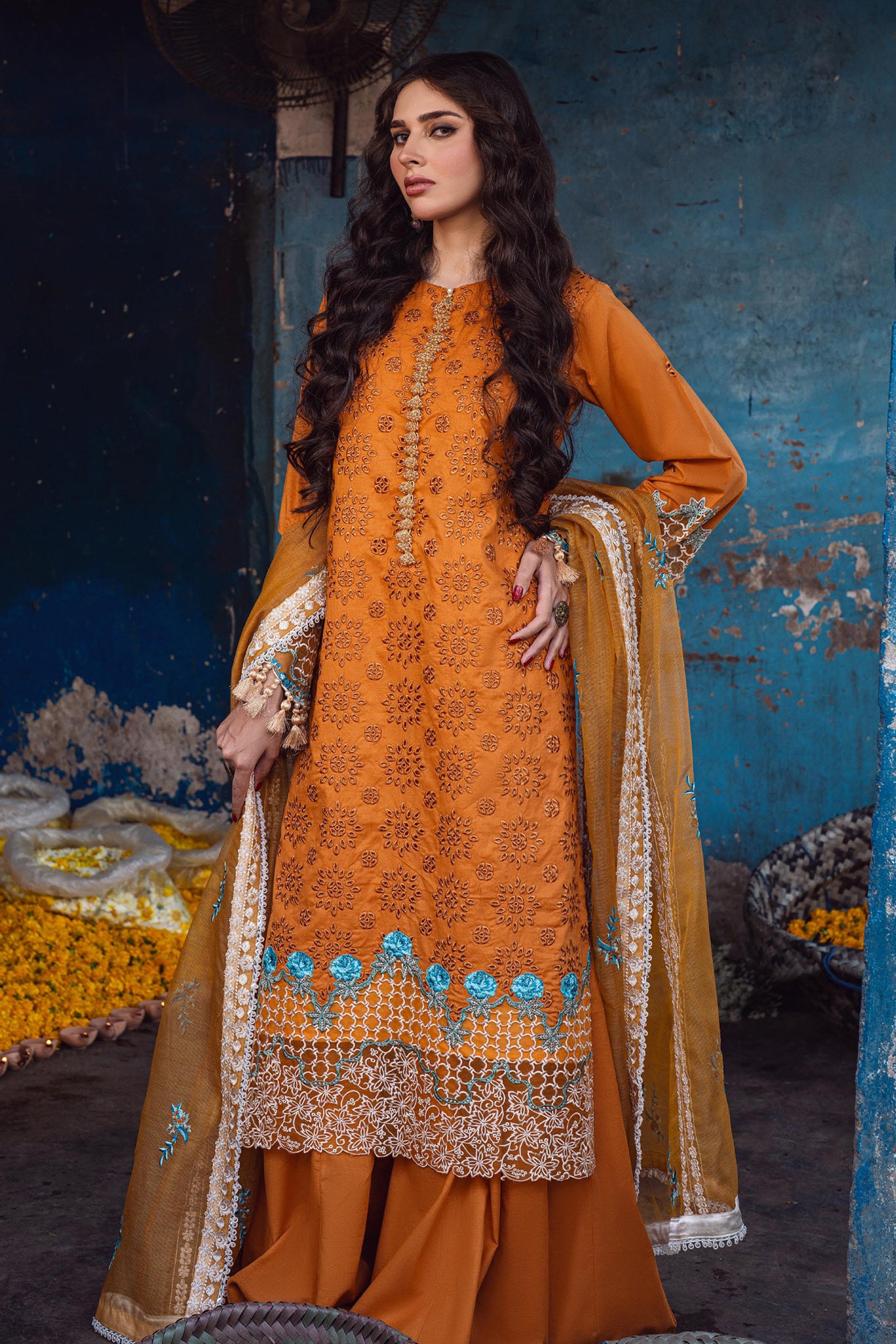 Sahakari By Sahane Unstitched 3 Piece Luxury Lawn Collection'2024-CT-10002-Mashal