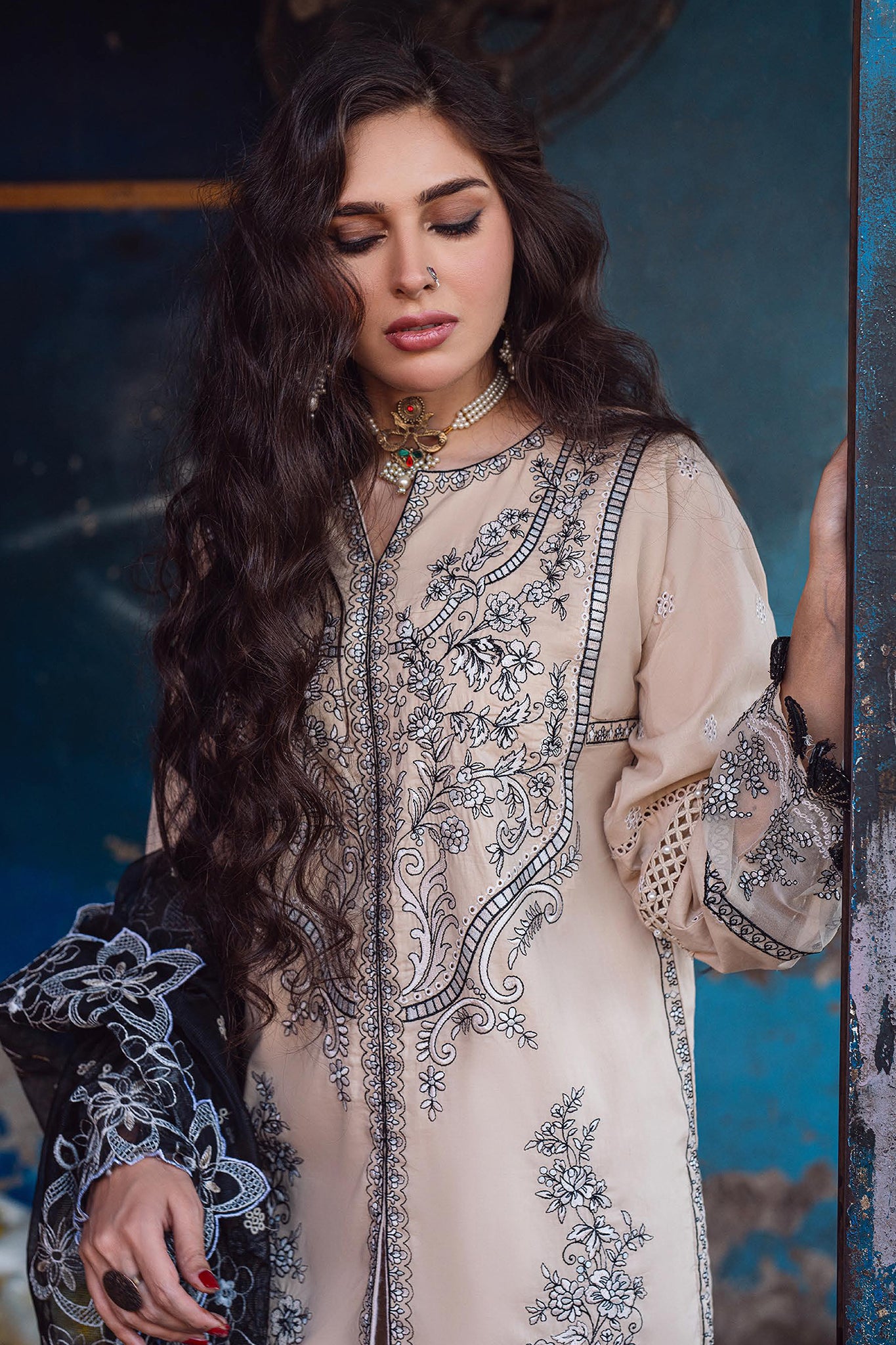 Sahakari By Sahane Unstitched 3 Piece Luxury Lawn Collection'2024-CT-10009-Ghazal