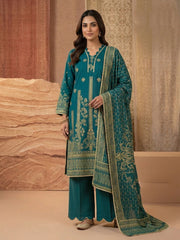 Abeera Exclusive Stitched 3 Piece Summer Jacquard Suit-J-02