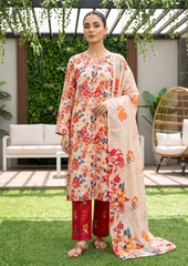 Dr Print 19 By Dr Haris Unstitched 3 Piece Lawn Suit-DRP-151