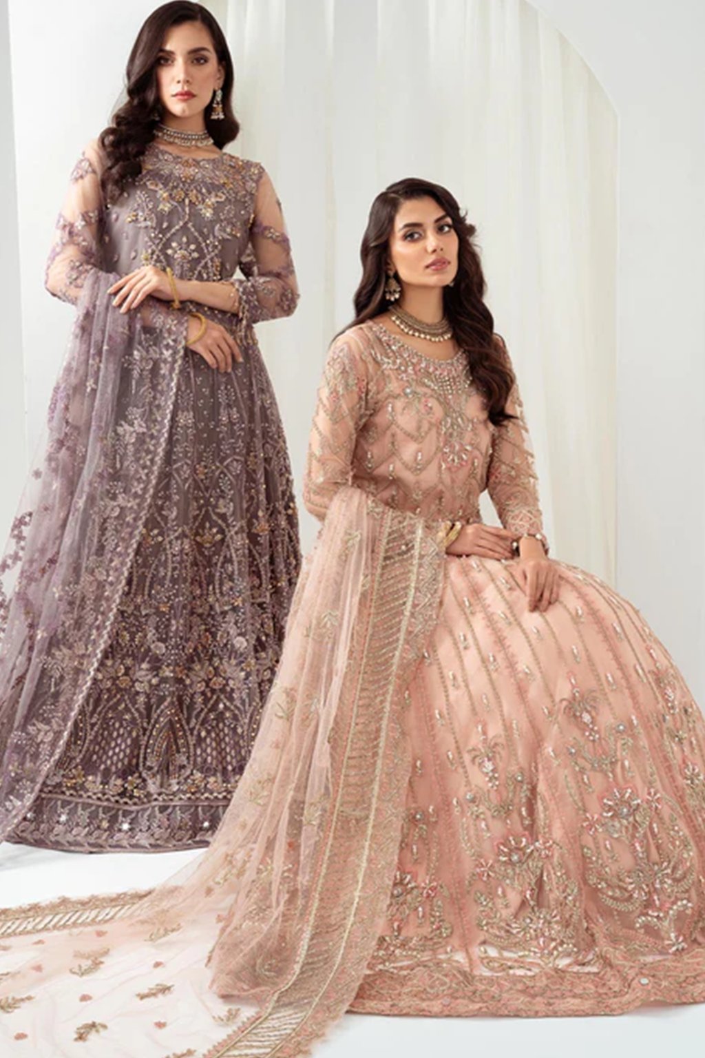 Meeral Stitched 3 Piece Luxury Formals Pret Collection'2025-Meeral - ML-LUX22V2-5 Dilara - Meeral Luxe
