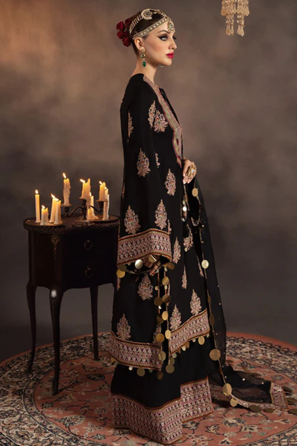 Meeral Stitched 3 Piece Luxury Formals Pret Collection'2025-Anisa - Meeral Luxe