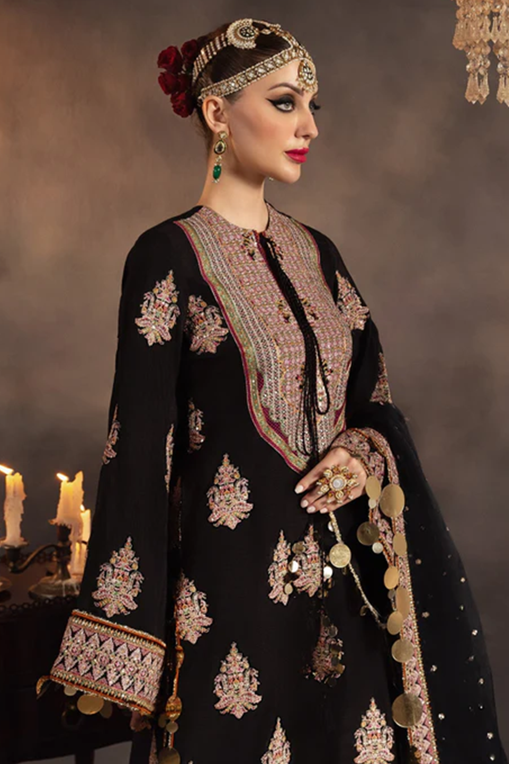 Meeral Stitched 3 Piece Luxury Formals Pret Collection'2025-Anisa - Meeral Luxe