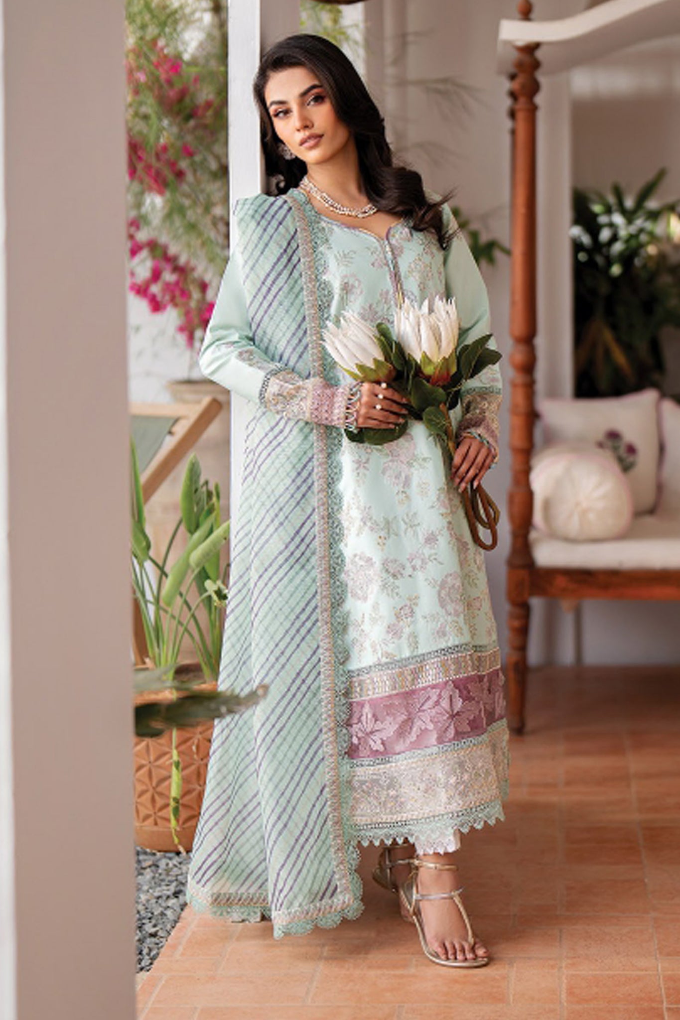 Summer Soiree By Xenia Unstitched 3 Piece Emb Lawn Vol-02 Collection'2024-01-Frona