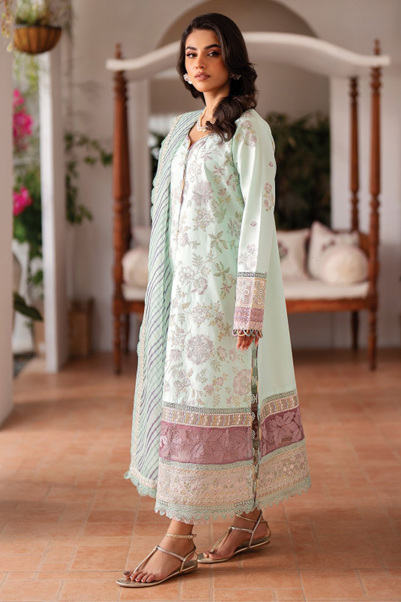 Summer Soiree By Xenia Unstitched 3 Piece Emb Lawn Vol-02 Collection'2024-01-Frona