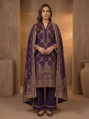 Abeera Exclusive Stitched 3 Piece Summer Jacquard Suit-J-03