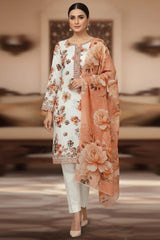 Dr Haris Unstitched 3 Piece Printed  Lawn Vol-01 Suit-DRP-002