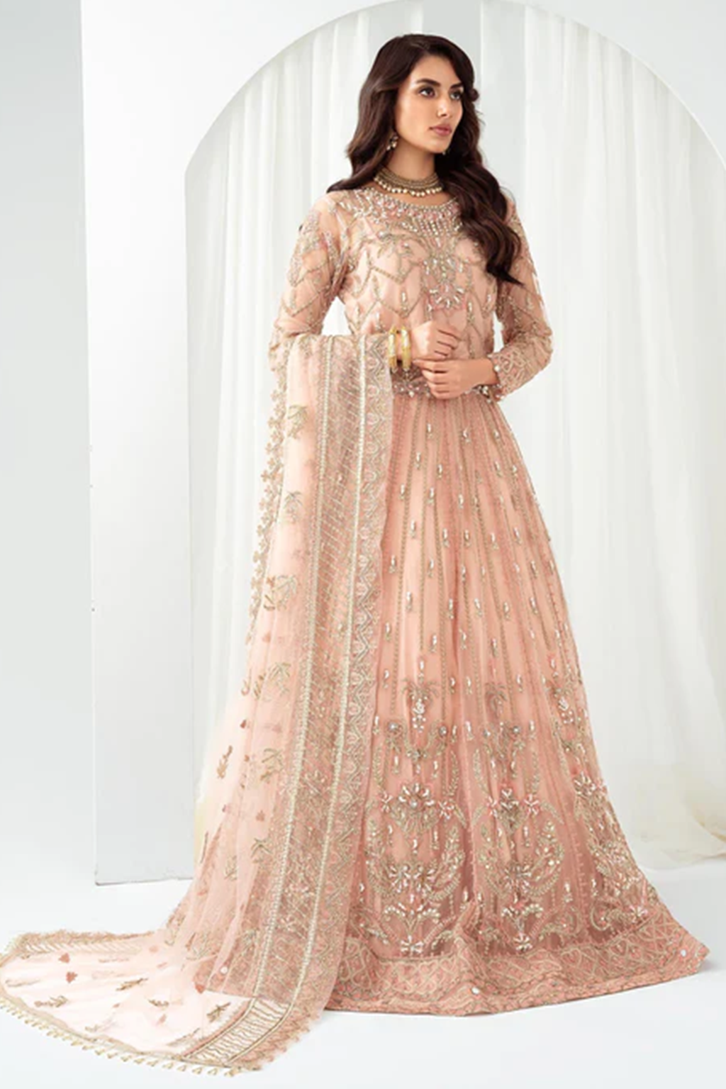 Meeral Stitched 3 Piece Luxury Formals Pret Collection'2025-Meeral - ML-LUX22V2-5 Dilara - Meeral Luxe