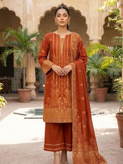 Abeera Exclusive Stitched 3 Piece Summer Jacquard Suit-J-04