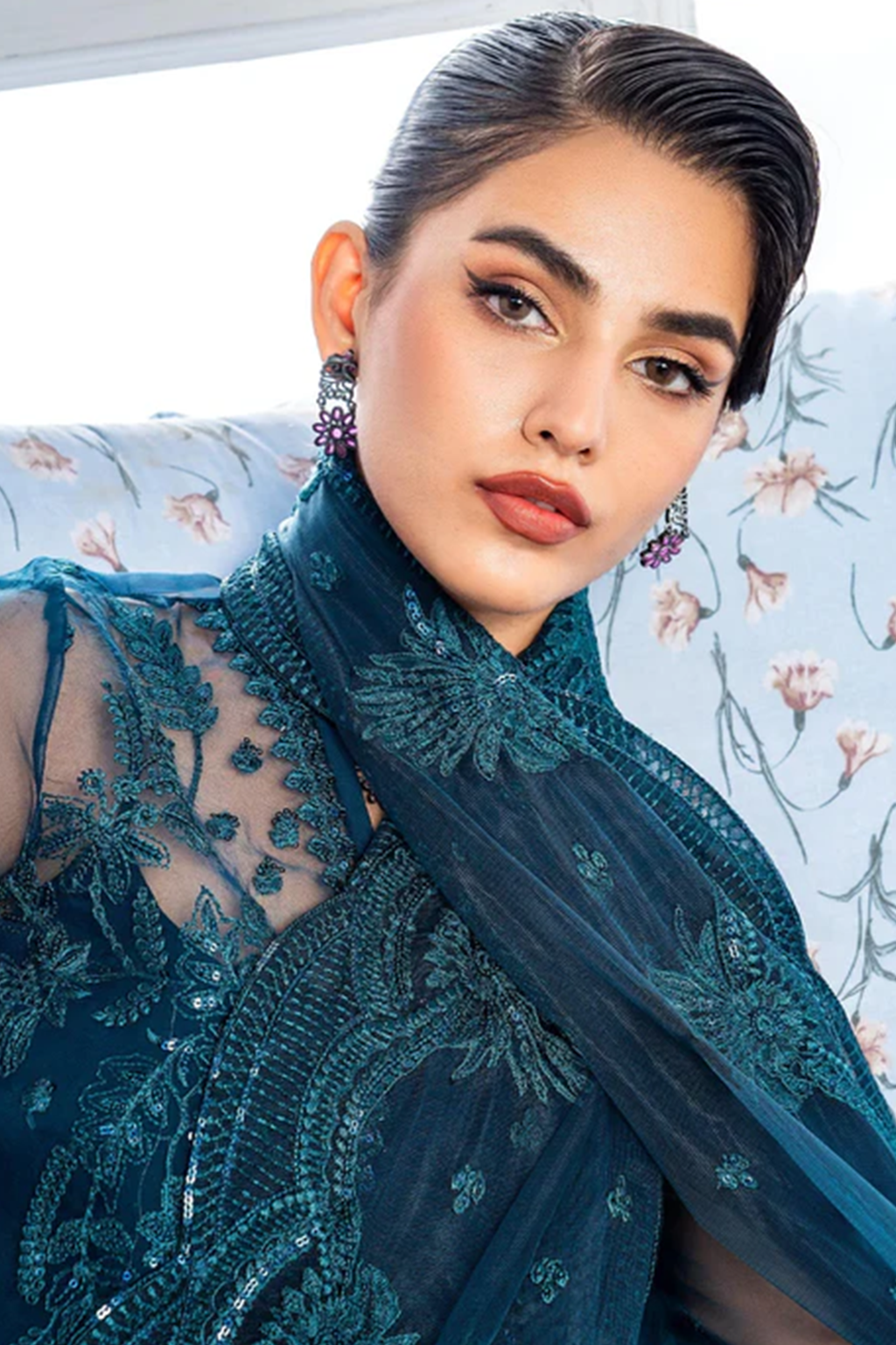 Meeral Stitched 3 Piece Luxury Formals Pret Collection'2025-Meeral - Nilofer - Meeral Luxe