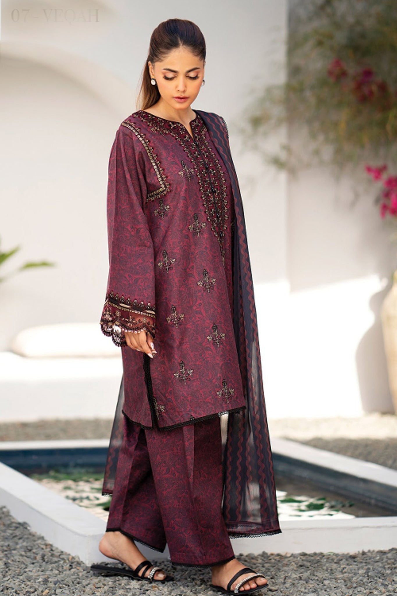 Summer Soiree By Xenia Unstitched 3 Piece Emb Lawn Vol-02 Collection'2024-07-Veqah