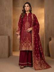 Abeera Exclusive Stitched 3 Piece Summer Jacquard Suit-J-06