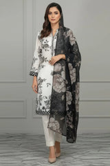 Dr Haris Unstitched 3 Piece Printed  Lawn Vol-01 Suit-DRP-004