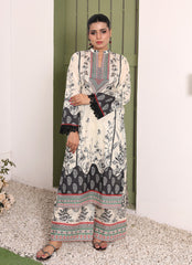 Whimsical Garden By Ahlam Stitched Summer Co-Ords Suit-Midnight Elegance