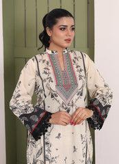 Whimsical Garden By Ahlam Stitched Summer Co-Ords Suit-Midnight Elegance