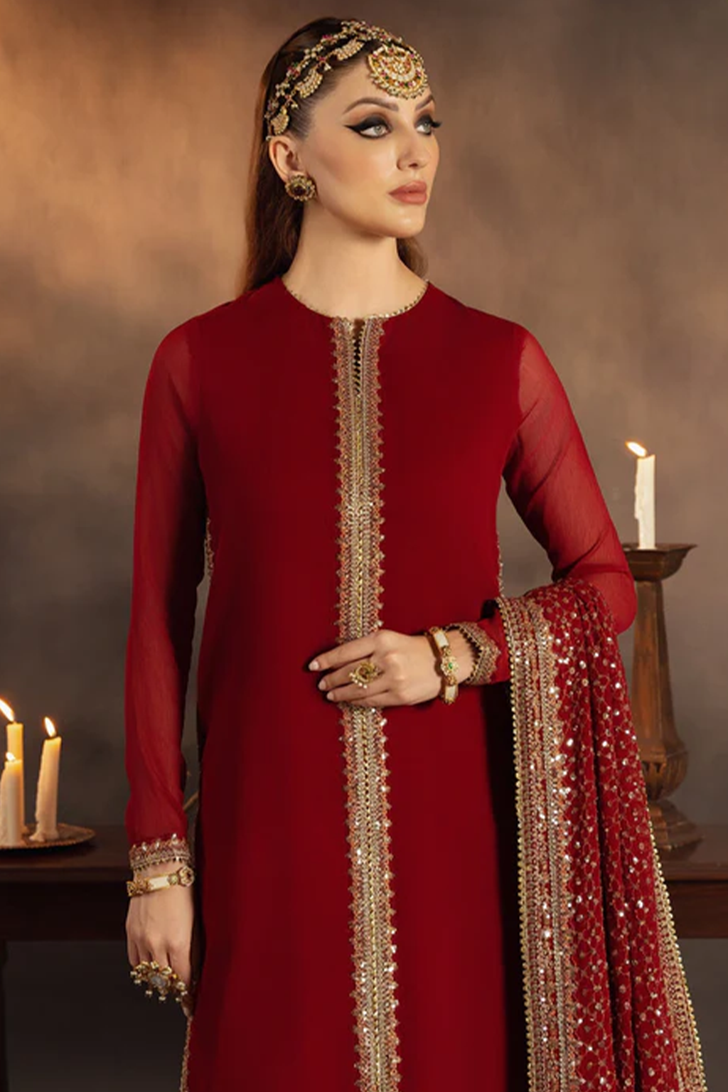 Meeral Stitched 3 Piece Luxury Formals Pret Collection'2025-Gulnaar - Meeral Luxe
