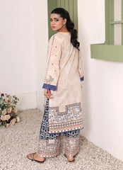 Daily Chic - Ahlam By Safa Textile Stitched 1 Piece Summer Shirt-Sky Whisper